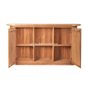 Mueble de Barra Elegante y Moderno de Madera de Bambú Ecológico, Personalizable en Color, para Cocina, Comedor, Exteriores, Hogar y Club Nocturno - Product Image 4