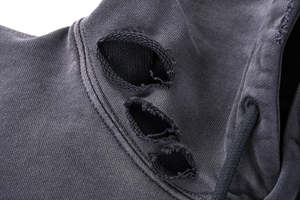 400 GSM เสื้อมีฮู้ดโอเวอร์ไซส์สำหรับผู้ชายเสื้อมีฮู้ดผ้าคอตตอนผ้าฟลีซไหล่ปล่อยบ็อกซี่ใส่ได้ทั้งชายและหญิง - Product Image 3