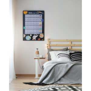 Números del 1 al 100 de Diseño Moderno, Estilo Personalizado con Universo y Astronauta para Decoración del Hogar - Product Image 2