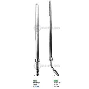 Tubo de succión manual para bebés Poole, cánula dental recta y curvada, tubo de Neurocirugía de acero inoxidable - Product Image 4