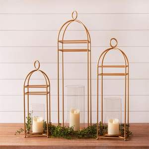 Elegant Hand-Twisted Iron <b>Candle</b> <b>Holder</b> with Rustic Antique Finish Solid Base for Christmas Decor or Year-Round Warmth - Product Image 3
