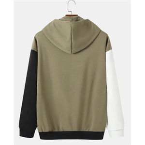 Sudadera con capucha personalizada para hombre 2025, Jersey informal de retazos, ropa de calle para invierno, estilo Hip Hop - Product Image 5