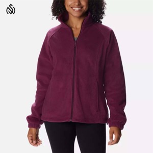 Servicio de OEM ligero transpirable cálido cremallera Sherpa chaqueta polar invierno mujer chaqueta todas las tallas disponibles - Product Image 1