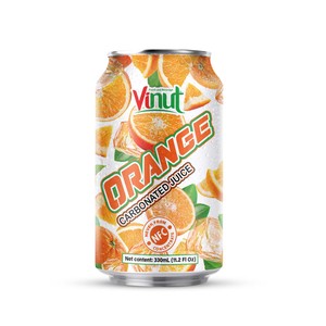 Boissons gazeuses à l'orange 330 ml NFC HALAL OEM ODM Fabricant de boissons en marque privée Vente en gros Personnalisé Sans sucre VINUT - Product Image 1