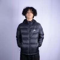 Veste en duvet à capuche pour homme Navigate Goose ultra-légère avec fermeture éclair, confort et style premium, tailles L-XL-XXL-XXXL