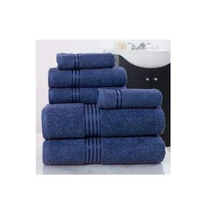 Ensemble de serviettes de bain Hilton Luxury 100% coton pour hôtel Essuie-mains de haute qualité 16s Grade Pure Blue à séchage rapide pour la maison et le spa d'Inde - Product Image 4