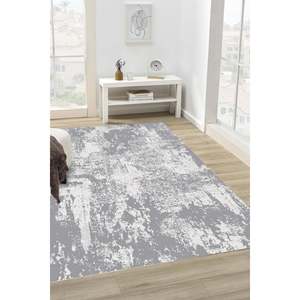 Tapis moderne Netline MD011 anthracite, fibres synthétiques durables, anti-peluches, facile à nettoyer, pour chambre à coucher, tapis et ensembles Home Depot - Product Image 3