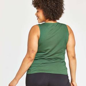 Top Corto de Cuello Redondo para Mujer, Camiseta sin Mangas Básica, Transpirable, de Secado Rápido, de Spandex, Colores Lisos, Informal - Product Image 6