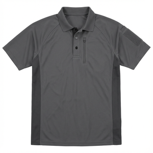 Chemise de sécurité haute visibilité personnalisée, chemise de sécurité réfléchissante, manches courtes, chemise gris foncé, aspect haut de gamme - Product Image 6