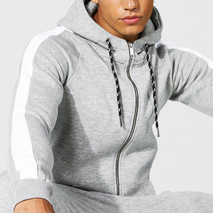 ชุดกีฬาผู้ชายแขนยาวมีฮู้ดชุดวอร์มเข้ารูปกางเกงสำหรับวิ่งชุดวิ่งแบบเต็มตัวสำหรับผู้ชาย - Product Image 2