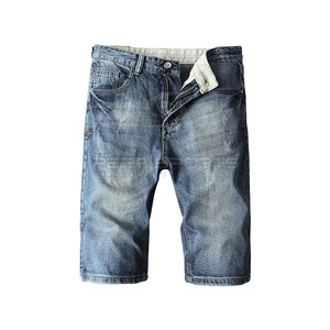 Desgaste transpirable Bajo MOQ Hombres Jeans Corto Diseño personalizado Hombres Jeans Corto Alta calidad Hombres Jeans Corto - Product Image 1