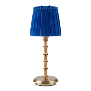 <span class=keywords><strong>Lampe</strong></span> de table rechargeable pour mariage, abat-jour avec base en bambou, capacité de batterie personnalisable pour la décoration d'événements intérieurs/extérieurs - Product Image 1