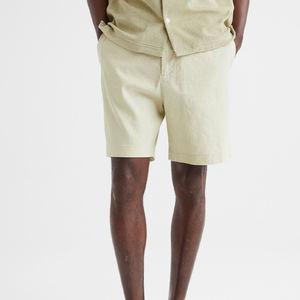 Pantalones cortos de pana de algodón Spandex de nuevo estilo de alta calidad para hombre, pantalones cortos chinos informales con logotipo bordado personalizado para hombre - Product Image 3