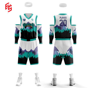 Vêtements de basketball pour hommes grande taille, ensembles de vêtements de sport avec logo personnalisé, couleur unie, style tendance, respirant, séchage rapide, 100% polyester - Product Image 4