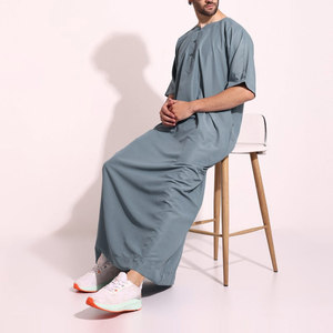 Thobe sur mesure pour homme 2025 – Manches longues, grande taille, vêtement islamique léger, séchage rapide, respirant, haute qualité - Product Image 4