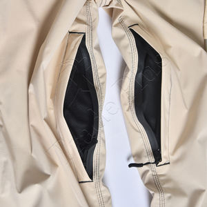 Pantalones de nieve impermeables Beige Unisex con cordón de cintura elástica y pantalones de esquí de capa interior de poliéster transpirable - Product Image 4