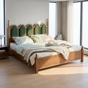 โครงเตียงไม้แอชเนื้อแข็งพรีเมียม สไตล์มินิมอลสำหรับห้องนอน - Product Image 2