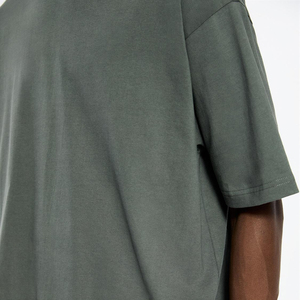 Boxy Fit t-shirt hommes 100% haut en coton à la mode Streetwear Logo personnalisé O cou plaine Boxy Fit t-shirt pour hommes respirant - Product Image 6