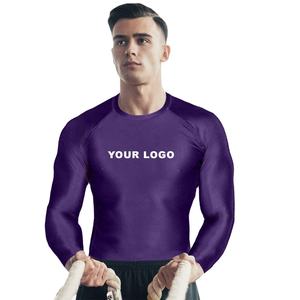 Diseño personalizado manga larga hombres jiu jitsu kimono no GI Rashguard sublimado impreso BJJ Rash Guard - Product Image 1