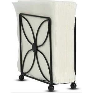 Vente chaude porte-mouchoirs de haute qualité en bois base en métal forme ronde porte-serviettes pour la maison décoration de table porte-serviettes - Product Image 4