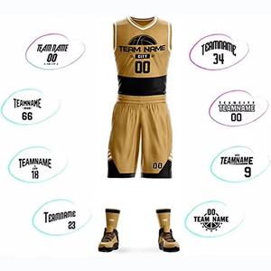 Combinaison de couleurs unisexe à col en V Maillot de basket-ball d'équipe personnalisé Conceptions d'uniformes de basket-ball universitaire - Product Image 6