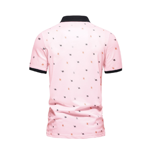 Hombres de moda para Polo Diseño personalizado Logo Tela de punto transpirable Casual Manga corta Turn Collar Style - Product Image 3
