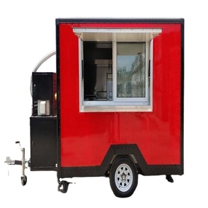 Nuevo camión de comida de cocina móvil de acero inoxidable totalmente equipado a la venta, carro de aperitivos rápidos para helados, hecho de aluminio duradero - Product Image 1