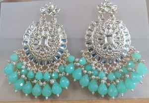 Pendientes indios elegantes para mujer, joyería de moda de alta demanda, ideal para ropa de trabajo y conjuntos informales relajados - Product Image 2