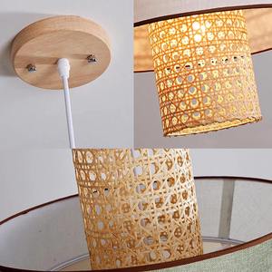 Abat-jour suspendu en rotin naturel Design traditionnel Style de ferme moderne rustique pour la décoration de la maison-Plafonnier en gros - Product Image 5