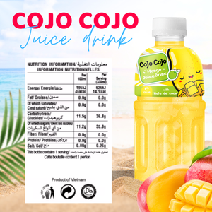 OEM/ODM - Jus de Cojo Cojo VINUT 320 ml avec Nata de Coco, Jus de Mangue, Fabrication de Boissons en Marque Blanche, Vietnam - Product Image 2