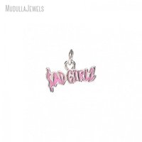 PM51493 personnalisé plaqué or cuivre triste garçon visage breloque émail triste Boyz lettre pendentif mode pendentif pour Cool fille cadeau