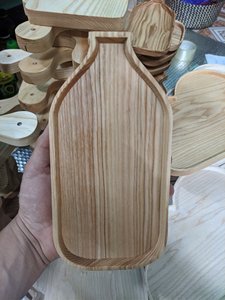 Diseño personalizado cena de madera plato de comida conjunto Ashwood árbol de Navidad platos de madera 99GD - Product Image 4