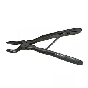 Pinzas de extracción Klein Fig 3, alicates de extracción de dientes recubiertos de titanio negro, acero inoxidable OEM disponible - Product Image 3