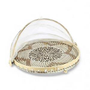 Couvre-plat en nacre, fait à la main, coquille naturelle pour la protection des aliments, présentation de table et décoration intérieure en provenance du Vietnam - Product Image 1