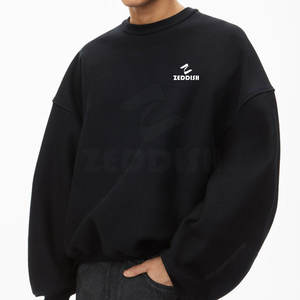 Sweatshirts à séchage rapide pour hommes Meilleures ventes Sweatshirts surdimensionnés pour hommes Couleur unique Col rond - Product Image 4