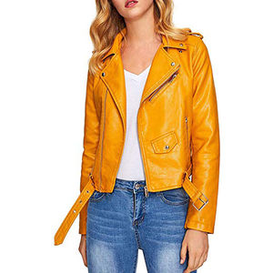 Chaqueta Larga Elegante de Piel de Oveja para Mujer, Diseño Personalizado 2026, 100% Genuina, Gruesa y Resistente, con Cremallera Impermeable - Product Image 3