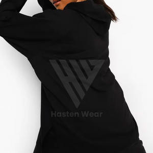 Sweat-shirt pour femme de haute qualité, couleur unie, manches longues, en molleton de coton respirant, vêtements d'extérieur, sweat-shirt avec poches kangourou sur le devant - Product Image 6