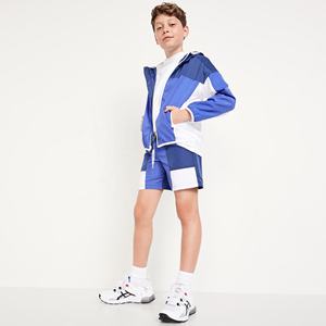 เสื้อกันลมผ้าไนลอนแบบสตรีทแวร์กางเกงขาสั้นแบบแห้งเร็วสำหรับทุกเพศน้ำหนักเบามีเปลือกนุ่มวัสดุกันลมขนาดสั้นตามสั่ง - Product Image 4