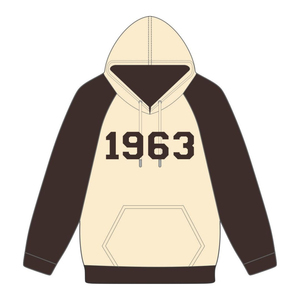 Année de fondation 1963 Iota Phi Theta Corps neutre Marron Pull à manches raglan à capuche Vêtements de fraternité grecque Divine Nine HBCU - Product Image 2