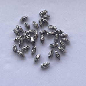 6mm <b>10mm</b> 925 Sterling Silver Carved Kite Shape Handmade Beads Gold Bead Findings <b>Spacers</b> Big Hole DIY <b>Spacer</b> Real Trending New - Product Image 2