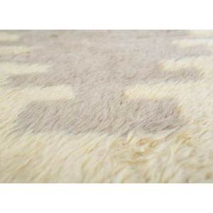 พรมขนสัตว์ถักมือสีเบจและสีน้ำตาลลายเรขาคณิตสำหรับห้องนั่งเล่นและรถยนต์ ขนาด 9x12 รุ่น Pae-1382 - Product Image 3