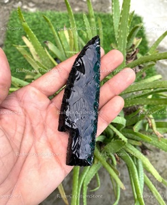 Cuchillo de Obsidiana Negra de Alta Calidad, Tallado a Mano, para Colección, Rituales, Sanación y Exhibición, Decoración de Piedra de Cristal, Regalo Espiritual para el Hogar - Product Image 4