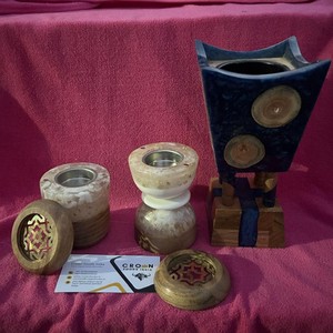 Brûleur Bakhoor en bois religieux écologique de nouveau design pour la décoration de bureau à domicile diffuseur d'encens et d'aromathérapie d'Inde - Product Image 4