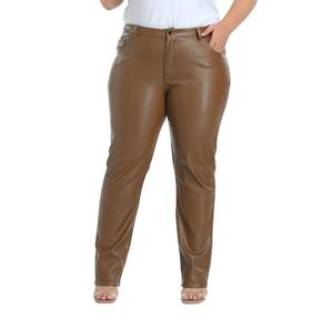 Genuine Cow Leather Plus Size Women's Clothing High <b>Waist</b> Women Slim Fit Stretch Sexy Leather Pant 2025 for Winter Season Pant - Product Image 1