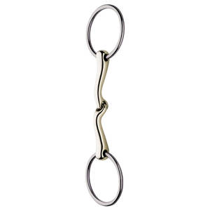 Broca de doble articulación Mullen, broca de filete de caballo de acero inoxidable, tachuela ecuestre, equipo de entrenamiento y equitación para caballos - Product Image 2