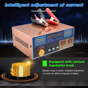 Cargador de Batería de Coche Inteligente con Pantalla LED, 12-24v, con Pinza de Terminal y Enchufe - Product Image 3
