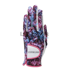 Cabretta-Guantes de golf de cuero para mujer, ligeros, piel de oveja, sublimación, agarre cósmico, comodidad y sin presión - Product Image 1