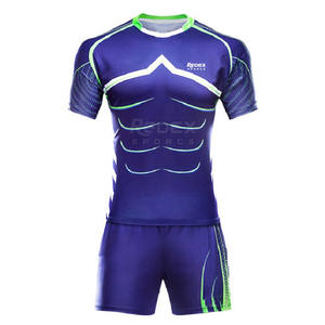 Conjunto de uniforme de rugby transpirable de secado rápido Venta en línea Hecho en Pakistán Ropa de fútbol - Product Image 1
