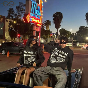 Sudaderas con capucha en relieve 3D de 450gsm para hombre, Jersey grueso de gran tamaño personalizado de alta calidad, estampado de espuma en relieve - Product Image 3