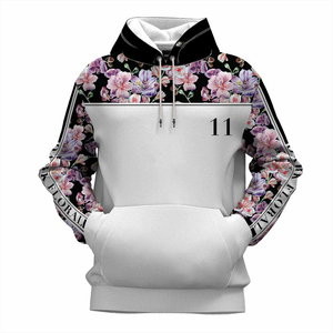 Sweat à capuche d'hiver personnalisé en gros, streetwear, premium, unisexe, homme, lourd, 3D, gaufré, brodé, polyester/coton - Product Image 4